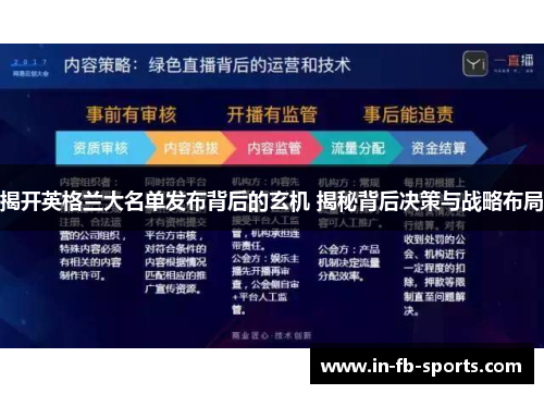 揭开英格兰大名单发布背后的玄机 揭秘背后决策与战略布局 揭开英格兰大名单发布背后的玄机 揭秘背后决策与战略布局